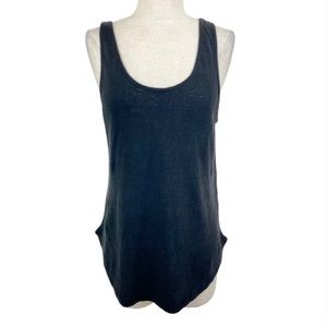 Joe’’s Linen Open Back Black Tank Top